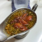 かれーの店 うどん  - 黄昏のユーラシア、チーズ、スパイシーひき肉、トマトトッピング