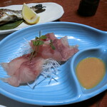 民宿モリ - イワナの刺身