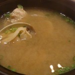 すし家 一柳 - 浅蜊の味噌汁(2014/4）