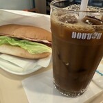 ドトールコーヒーショップ - 料理写真:ミラノサンドＡ＋アイスコーヒーＳ(690円)