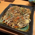 鉄板焼き 紡ぐ - 季節のお好み焼き