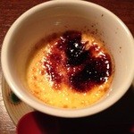 串揚げ×鉄板焼 ちゃぼうず - 自家製なめらか焼きプリン 2014年４月　コースのデザート