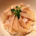 串揚げ×鉄板焼 ちゃぼうず - 筍ご飯　2014年4月　コースのご飯