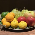 Yama - 本日使用するフルーツ