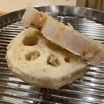 てんぷら 下村 - 蓮の歯ざわり