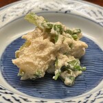 木山 - ・梨とアスパラと芹の白和え