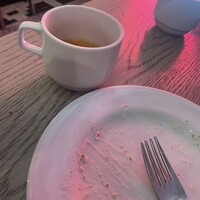 表参道 バッカス - 食べ終わった…シーザーサラダとスープ
