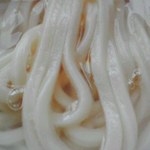 釜あげうどん 長田 in 香の香 - かまあげうどんの麺(2014年5月9日撮影)