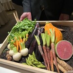銀座 レカン - 野菜のプレゼン