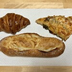 アントベーカリー バイムギムギ - ミニクロワッサン、低温熟成ミニバゲット、ベーグルベジタブルチーズ