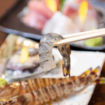 築地 刺天 - 料理写真:車海老踊り喰い