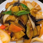 味の初 - 豚肉とナス辛味炒め