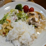 キッチン ブルー グローブ - 最期のワンプレート