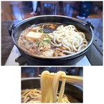 旬や みなくち - ◆うどんを入れて。割り下を吸っていいお味に。(-∀-)