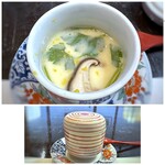 旬や みなくち - 茶碗蒸し・・老舗割烹だけあり、美味しいですね。具もきちんと入っています。♪