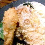 はなれ　中村製麺 - 鶏ササミ天ざる980円