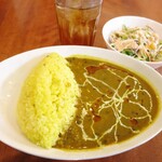 インド・タイ料理 サイノダイニング - カレーライスセット790円税込ｗ