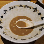 NIBOSHI MANIA - プレミアム・アゴニボプレッソ 底に残ったスープ