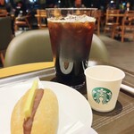 スターバックスコーヒー - アイスコーヒー＆あんバター＆試供品