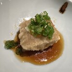京都 天ぷら圓堂 - 胡麻豆腐の天ぷら　もみじおろし