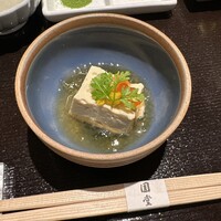 京都 天ぷら圓堂 岡ざき邸 - 汲み上げ湯葉