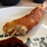串かつ だるま - 圧巻の天然えび串かつ。