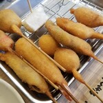 串かつ だるま - 新世界セットの串かつ。