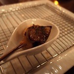 ワインと串揚げ こぱん - リンゴとフォアグラ