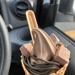 ミニストップ 明石清水店 - プレミアムソフト -トリプルショコラ-。