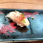 亀寿司 - かわはぎ肝のせ