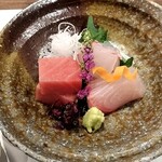 光風湯圃 べにや - お造り　とろ　ハタハタ　カンパチ