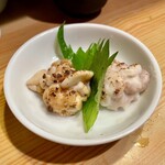 鮨一 - 北海道白子 塩焼き、醤油焼き