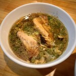 川の先の上 - つけ麺の出汁。