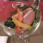 延命館 - 夕食の鴨肉