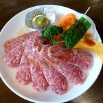 七輪焼肉 炭家 - 炭家限定カルビ(2014/05/10撮影)