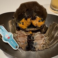 神田 雲林 - 先付けとして、メスの上海蟹の紹興酒漬けを美味しく頂きました。