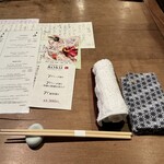 とく山 - カウンターセット