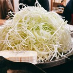 鳥名子 - 名物の鴨すきのサイコーの相棒のネギ山盛り