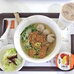 hómee KITCHEN - 肉団子スープ・ビーフン定食 ＆ タピオカミルクティー