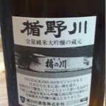 酒徒庵 - 楯野川裏面