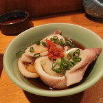 うな清 - 子持ちヤリイカ(ポン酢)５００円