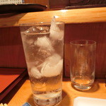 うな清 - 焼酎黒霧島(水割り)５００円