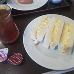 ラ ミア カーサ - モーニング440円 たまごサンド