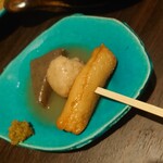 つくね研究所 - ちび太のおでん(真ん中が玉子じゃなくてつくねです♪)