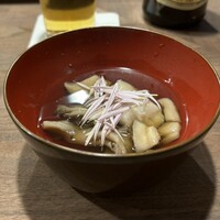 焼鳥 角レ - きのことささみのお椀