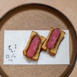 銀座 ちかみつ - 厳選和牛ヒレのブリオッシュサンド