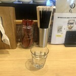 麺や 田むら - 水は券売機横の冷水機からセルフで　ややヌルい