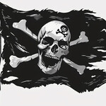 麺や 田むら - さながら海賊旗