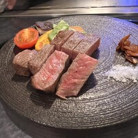 銀座 和牛鉄板焼 USHIGAMI - イチボステーキ