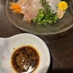 和さび - スルメイカ刺身肝醤油
      